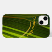 Groene palmvaten Abstract Case-Mate iPhone Case (Achterkant (horizontaal))