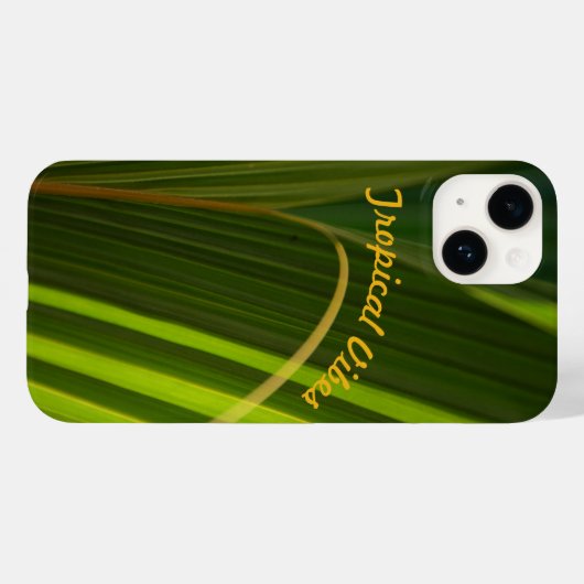 Groene palmvaten Abstract Case-Mate iPhone Case (Achterkant (horizontaal))