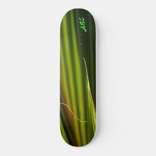 Groene palmvaten Abstract Persoonlijk Skateboard (Voorkant)