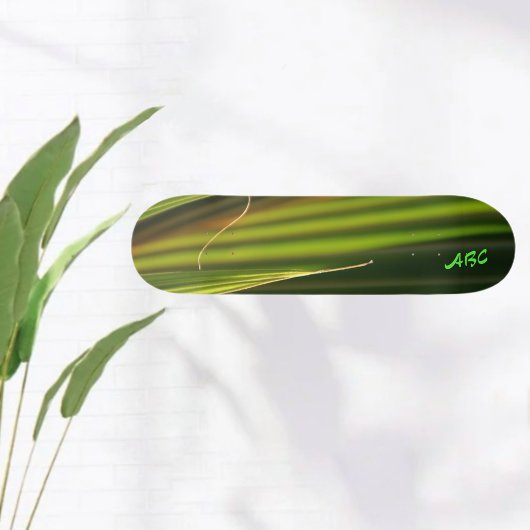 Groene palmvaten Abstract Persoonlijk Skateboard