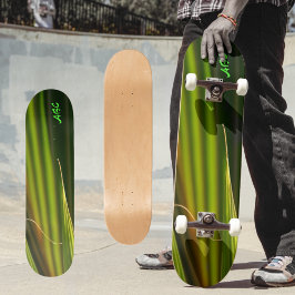 Groene palmvaten Abstract Persoonlijk Skateboard