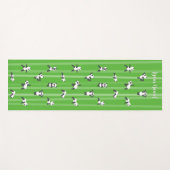 Groene Panda Yoga Mat Naam op beide zijden aangepa (Voorkant (horizontaal))