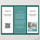 Groene Panelen Zakelijke Brochure Sjabloon (Achterkant)