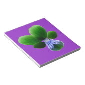 Groene Pansy-laptop Notitieblok (Schuin)
