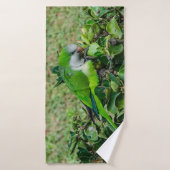 Groene papegaai badhanddoek (Badhanddoek)