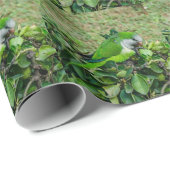 Groene papegaai cadeaupapier (Rol Hoek)