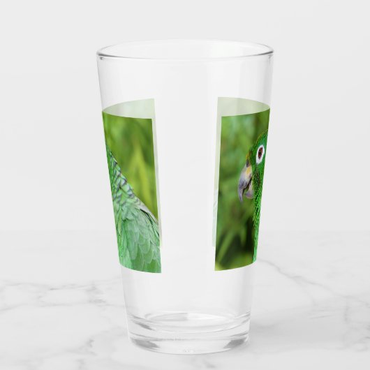 Groene papegaai - Glass Glas (Links)