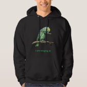 Groene papegaai hoodie (Voorkant)