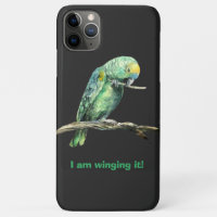 Groene papegaai, iPhone case