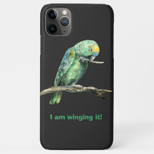 Groene papegaai, iPhone case
