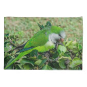 Groene papegaai kussensloop (Achterkant)