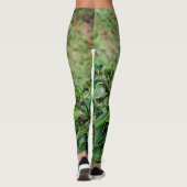 Groene papegaai leggings (Achterkant)