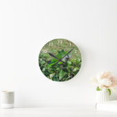 Groene papegaai ronde klok (Huis)