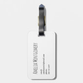 Groene papegaai - Schattigee Baby Bird Bagagelabel (Achterkant verticaal)