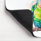 Groene papegaai - Schattigee Baby Bird Muismat (Hoek)