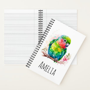 Groene papegaai - Schattigee Baby Bird Notitieboek