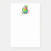 Groene papegaai - Schattigee Baby Bird Post-it® Notes (Voorkant)
