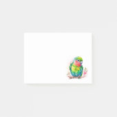 Groene papegaai - Schattigee Baby Bird Post-it® Notes (Voorkant)