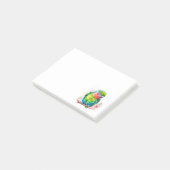 Groene papegaai - Schattigee Baby Bird Post-it® Notes (Schuin)