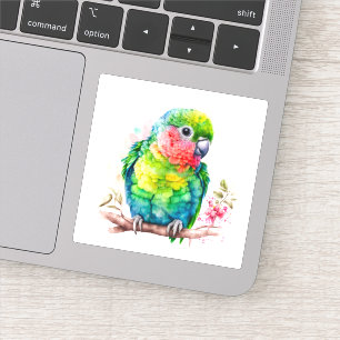 Groene papegaai - Schattigee Baby Bird Sticker