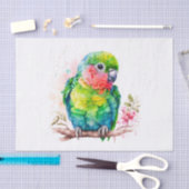 Groene papegaai - Schattigee Baby Bird Tissuepapier (Craft)