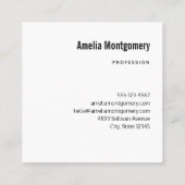 Groene papegaai - Schattigee Baby Bird Vierkante Visitekaartje (Achterkant)