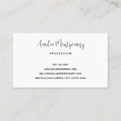 Groene papegaai - Schattigee Baby Bird Visitekaartje (Achterkant)