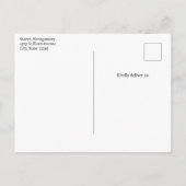 Groene papegaai - Schattigee Baby Vogelverjaardag Uitnodiging Briefkaart (Achterkant)