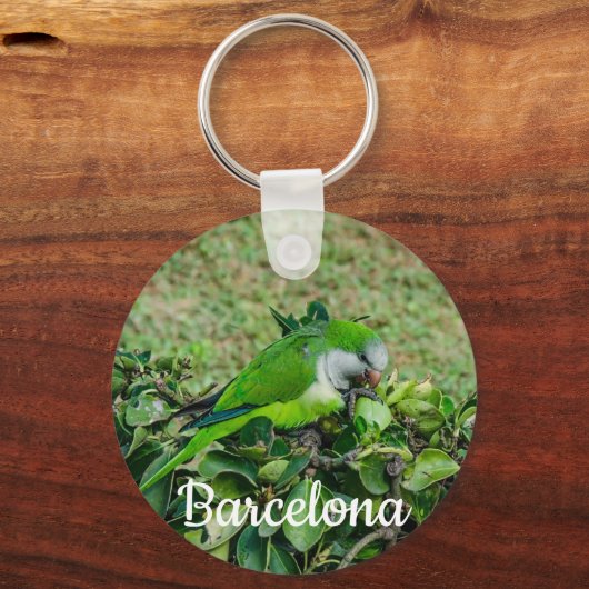 Groene papegaai sleutelhanger (Achterkant)