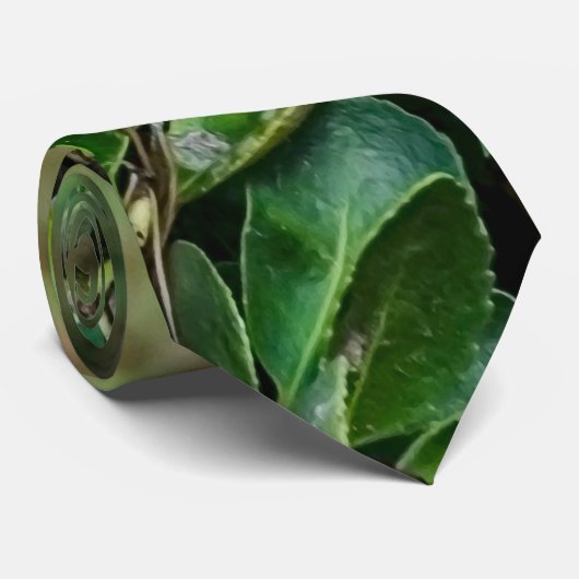 Groene papegaai stropdas (Opgerold)