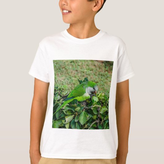 Groene papegaai t-shirt (Voorkant)