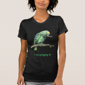 Groene papegaai t-shirt (Voorkant)