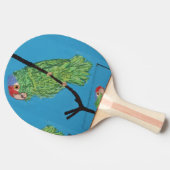 groene papegaai tafeltennisbatje (Zijkant)