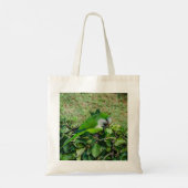Groene papegaai tote bag (Achterkant)