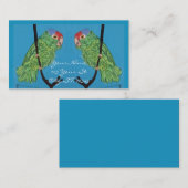 Groene papegaaien visitekaartje (Voorkant / Achterkant)