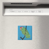 groene papegaaimagneet magneet (Insitu (Vaatwasser))