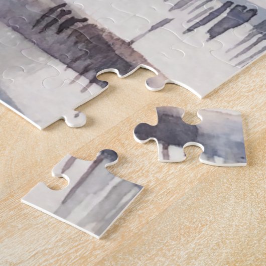 Groene papegaaipuzzel legpuzzel (Zijkant)