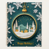 🎁Groene Papier Kunst Kerst Ornament Planner (Voorkant)