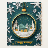 🎁Groene Papier Kunst Kerst Ornament Planner (Achterkant)