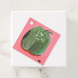 Groene Paprika Bedankjes Labels