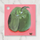 Groene Paprika Bedankjes Labels (Voorkant)