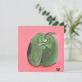 Groene Paprika Kaart (Staand voorkant)