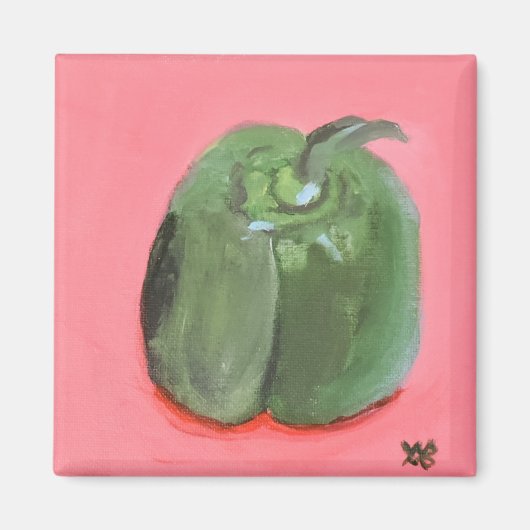Groene Paprika Magneet (Voorkant)
