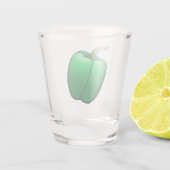 Groene Paprika Shot Glas (Achterkant)