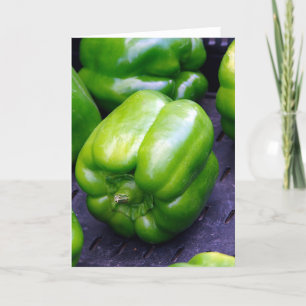 Groene paprika's kaart