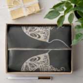 Groene Parel Maskerade Masker Elegant Feest Tissuepapier (Geschenk)