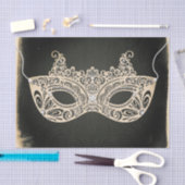 Groene Parel Masquerade Masker Elegant Feest Tissuepapier (Craft)