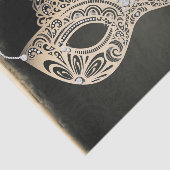 Groene Parel Masquerade Masker Zoete 16 Feest Tissuepapier (Detail)