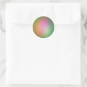 Groene Parel Ronde Sticker (Tas)
