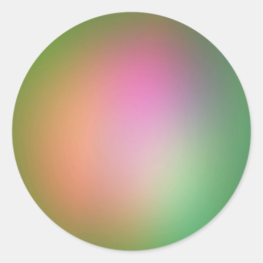 Groene Parel Ronde Sticker (Voorkant)